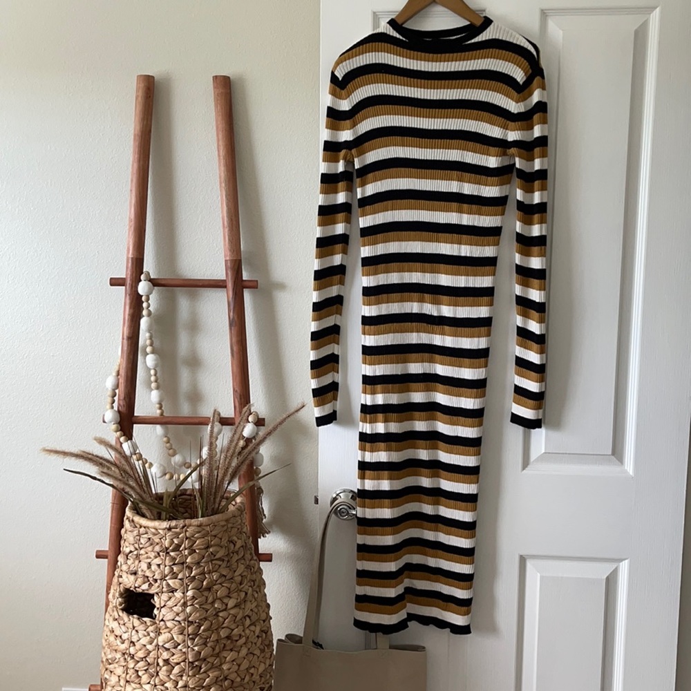 Target Who What Wear Stripped Midi Dress